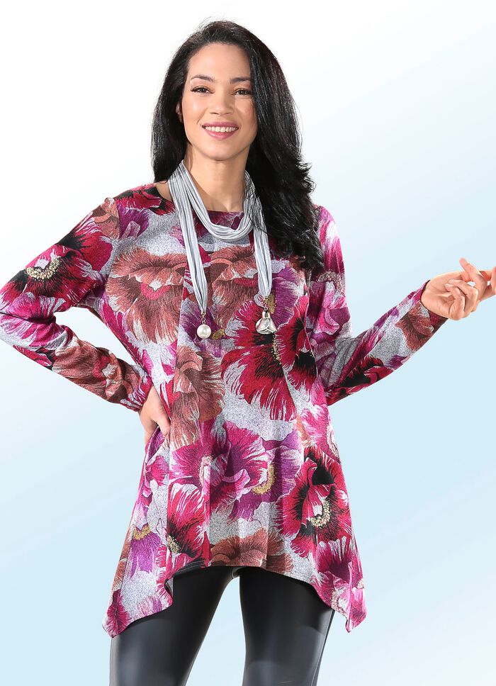 Trui met puntige zoom 