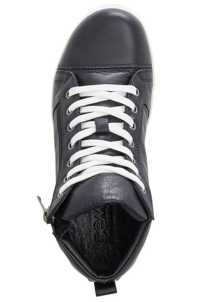 Gemini veterlaarzen met praktische zijrits ZWART