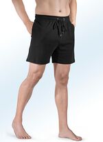 Set van twee korte slaap- en vrijetijdsbroeken met trekkoord 1X ZWART, 1X GRAFIET