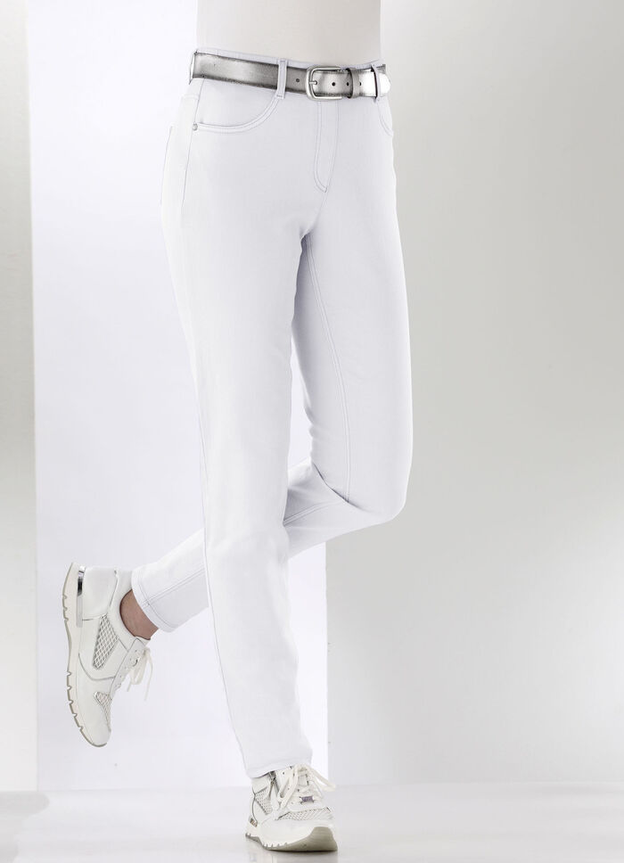 Magische jeans met hoog stretchgehalte WIT
