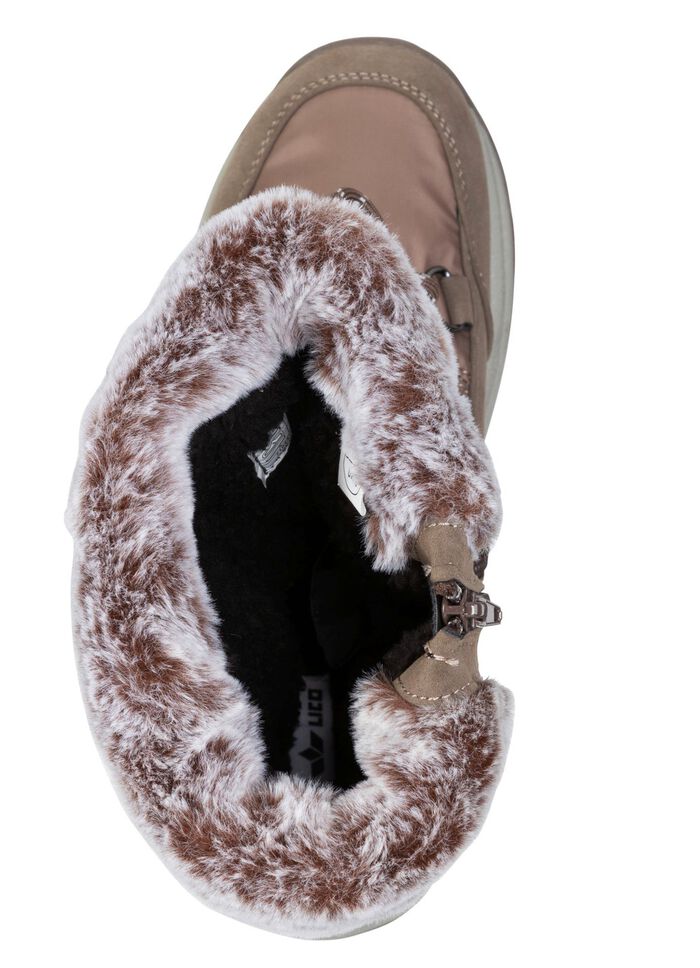 Gevoerde dameslaarzen, winterschoenen, met rits 