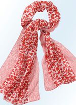 Sjaal met modieus roofdierdessin 