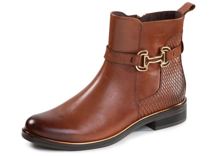 ELENA EDEN, chique dames enkellaarsjes, winterschoenen, breedte G, met rits 