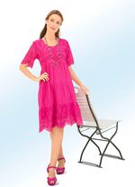 Jurk met modieuze ruches 