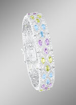 Zilveren armband met edelstenen