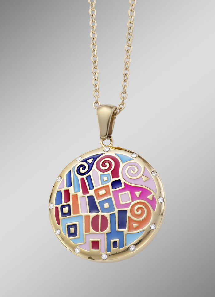 Hanger met mozaïekpatroon en ankerketting 