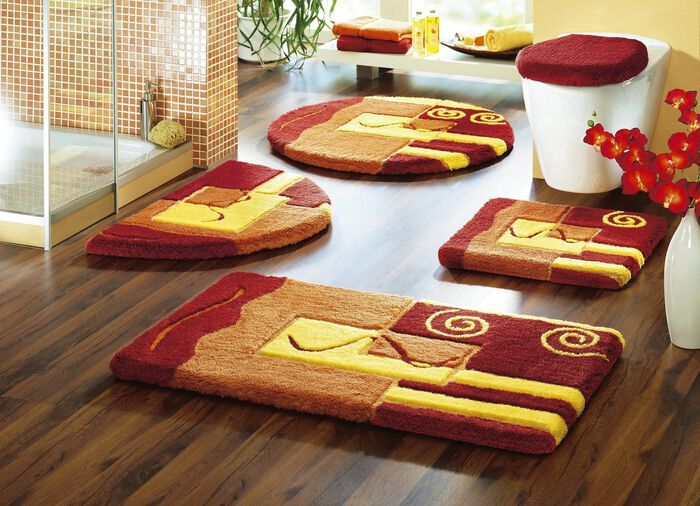 Badmattenset in verschillende uitvoeringen en kleuren AARDE