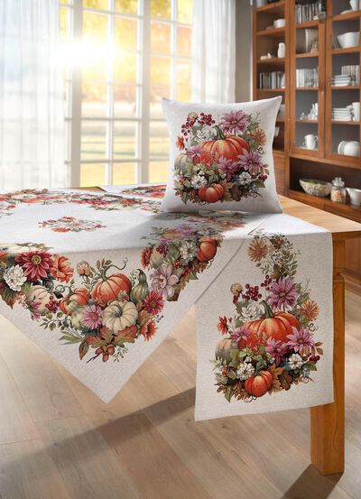 Herfsttafel- en kamerdecoratie 