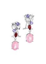 Betoverende clip-on oorbellen met echte edelstenen 