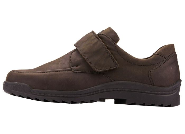 Waldl&auml;ufer klittenbandschoen gemaakt van hoogwaardig leer MOKKA