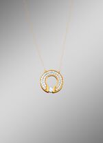 Kettinghanger met synth. zirkonia 