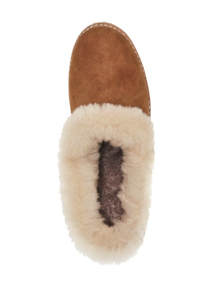 Gemini pantoffels gemaakt van zacht, beste su&egrave;de COGNACBEIGE