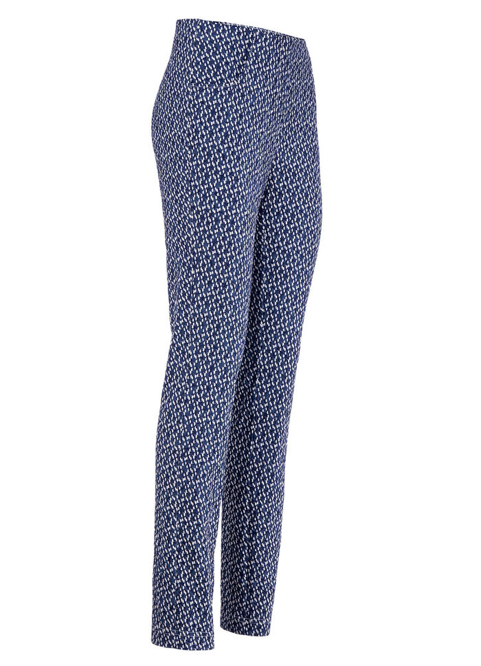 Elegante broek van Adelina MARINE-ECRU