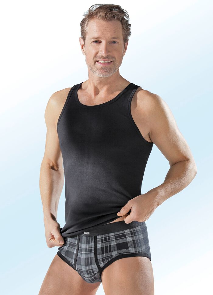 Set van vier slips, geruit 