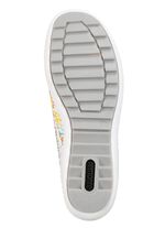 Remonte sneakers gemaakt van gecoat leer met stoere print WIT-BONTE