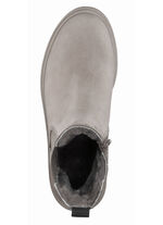 Trendy enkellaarsjes met behaaglijke voering van lamsleer BEIGE