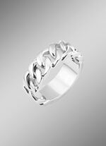 Opvallende herenring in kettingdesign 