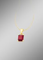 Tijdloze kettinghanger met echte granaat 