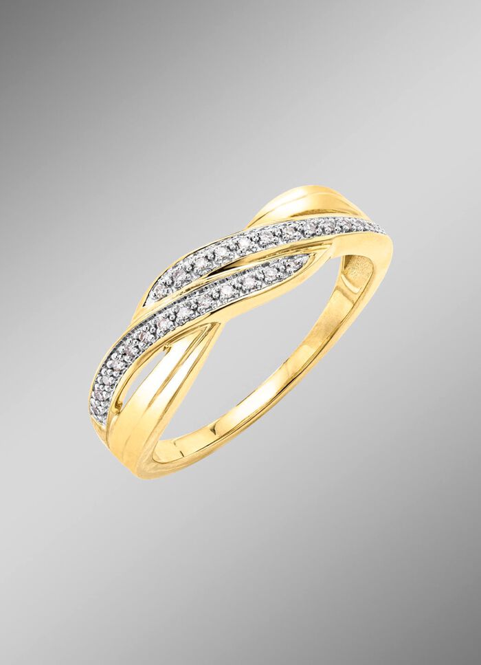 Hoogwaardige damesring met 26 diamanten 