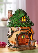 Verlicht dwerghuis GROEN-BRUIN