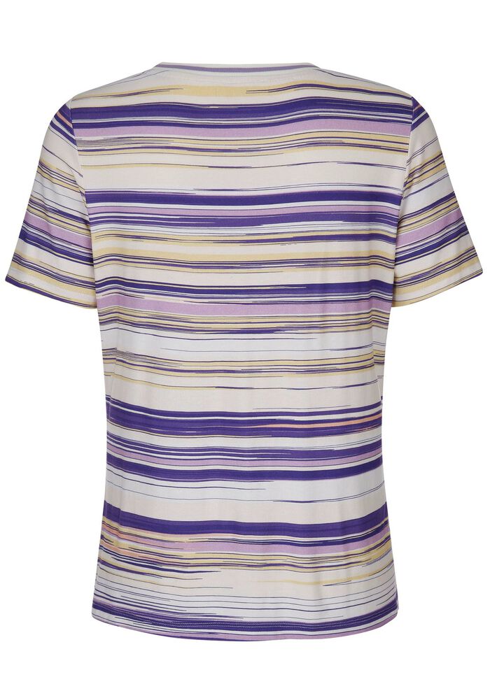 Shirt met all-over strependessin 