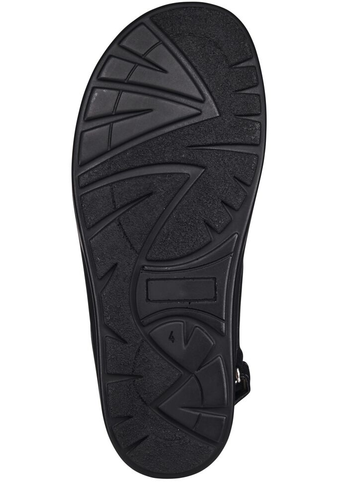 Waldl&auml;ufer, comfortabele damessandalen, breedte H, met uitneembaar voetbed ZWART