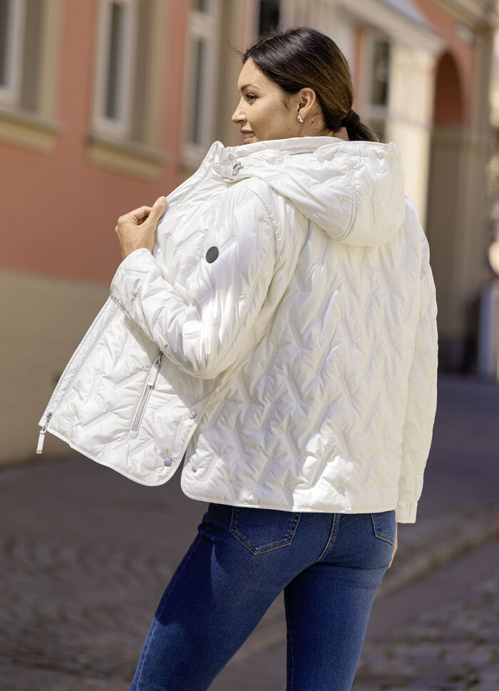 Jas met gelijmde kamers CREME