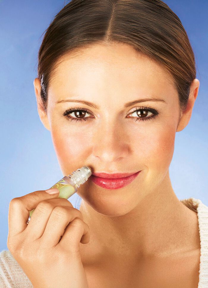 Damesbaartblokker als roll-on-stift 