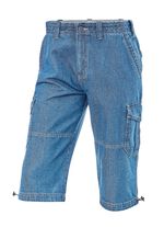 Denim bermudashort met cargozakken in 3 kleuren LICHTJEANS