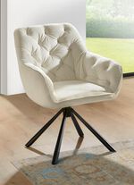 Draaistoelen met comfortabele bekleding, set van 2 