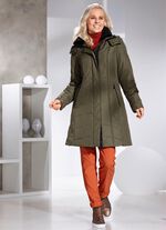 Korte jas met hoog draagcomfort LODEN GROEN