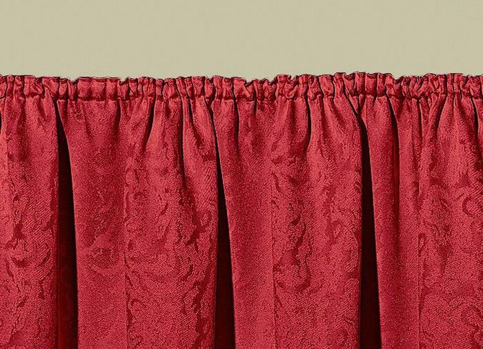 Licht glanzend buitengordijn ROOD