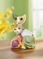 Goebel kattenpaar van hoogwaardig bisqueporselein 