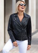 Kort leren jack van &ldquo;Caminari&rdquo; 