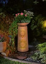 Decoratieve zuil met mandala-motief 