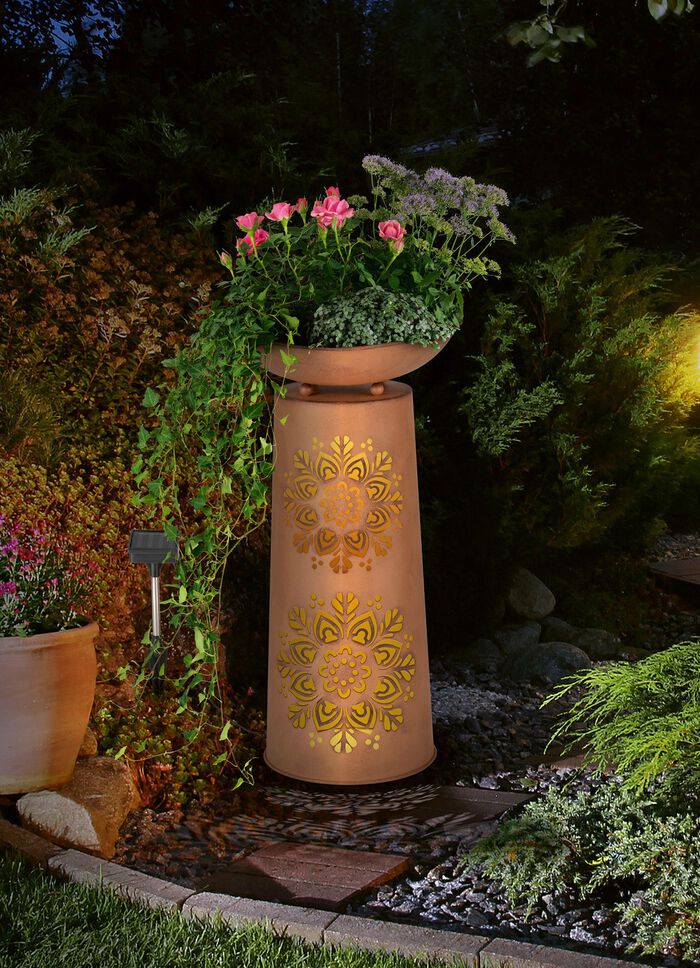 Decoratieve zuil met mandala-motief 