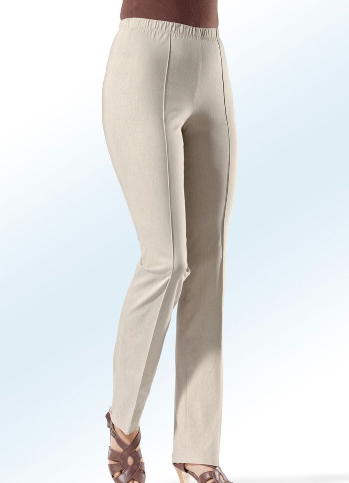 Broek in pull-on model BEIGE GEM.