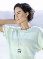 Slangenketting in zilverlook met olifantenhanger 