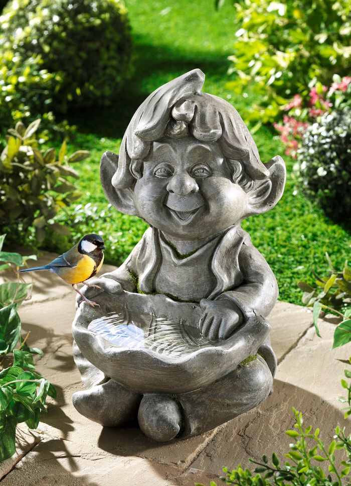 Elf met vogelbad 