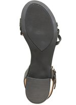 Caprice sandaal van gedeeltelijk gemetalliseerd nappaleer 