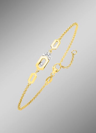 Moderne armband met zirkonia 