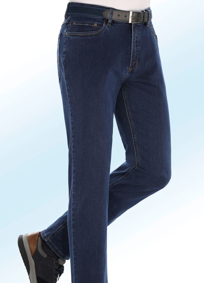 Superstretch jeans van &ldquo;Suprax&rdquo; in 4 kleuren DONKERBLAUW