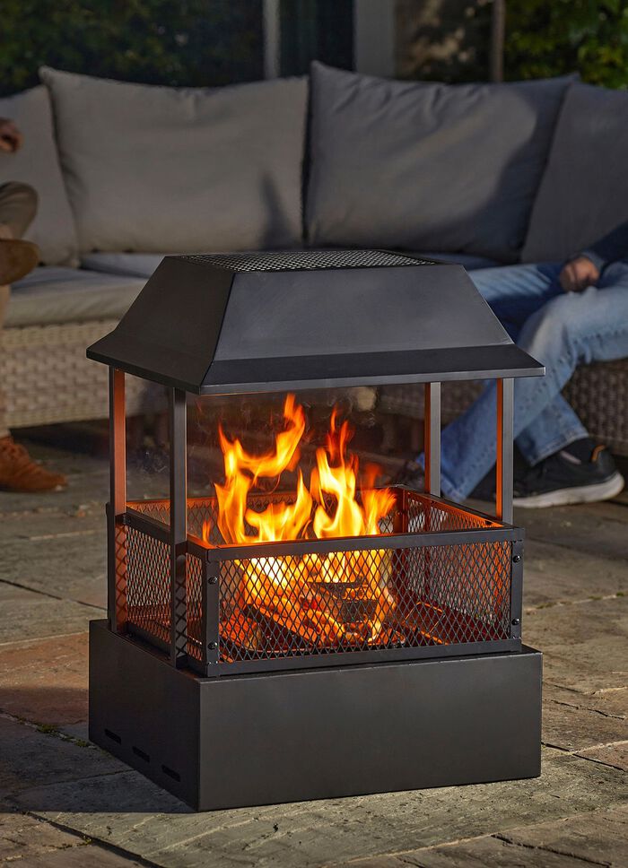 Heat Haze vuurkorf gemaakt van gepoedercoat staal 