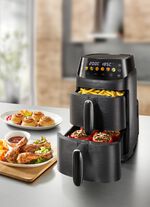 Digitale airfryer met twee kamers 