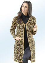 Gebreid vest in jacquard dessin 