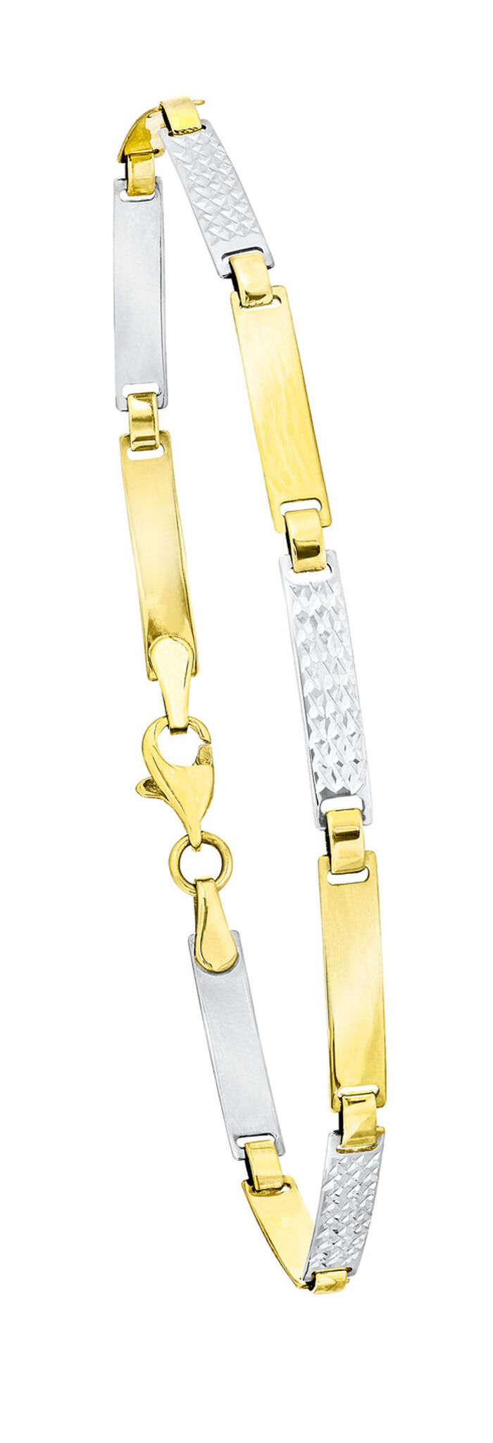 Fijne armband in bicolor 