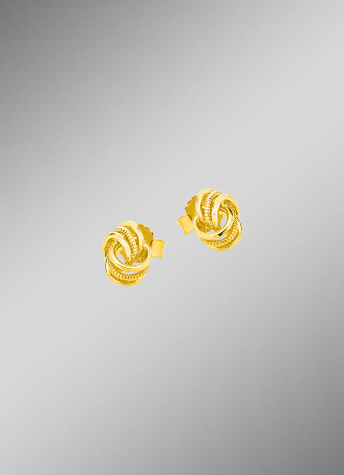 Klassieke knoop oorbellen 