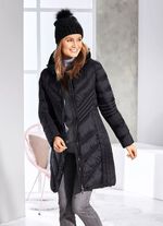 Korte jas met vaste capuchon 