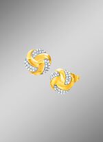 Oorbellen in knoopvorm 