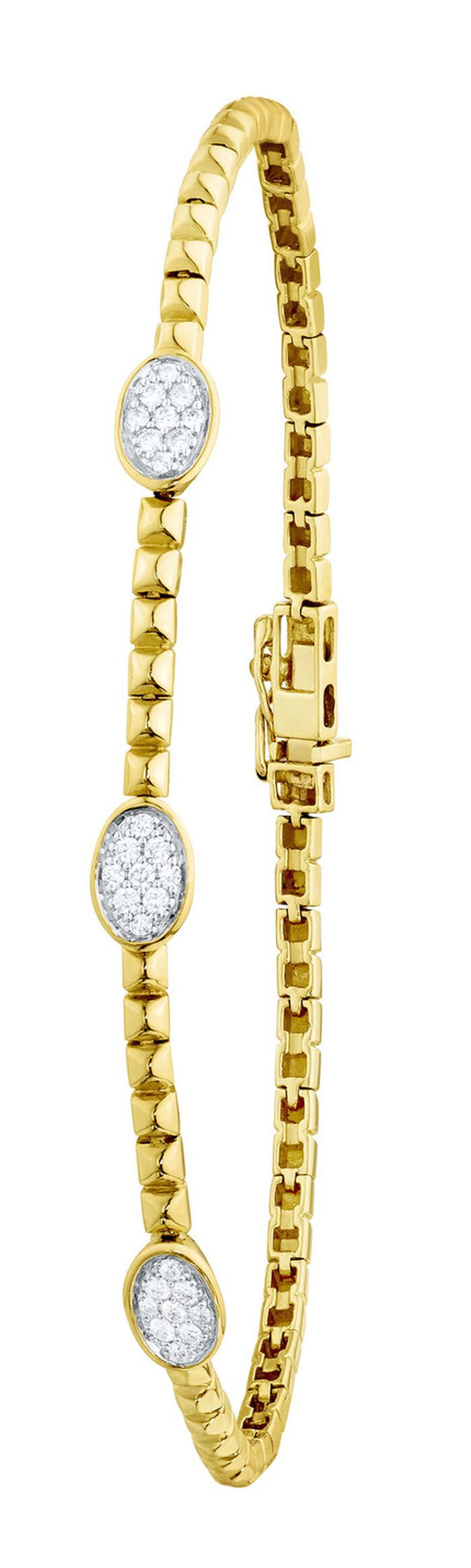 Elegante armband met 21 briljanten 